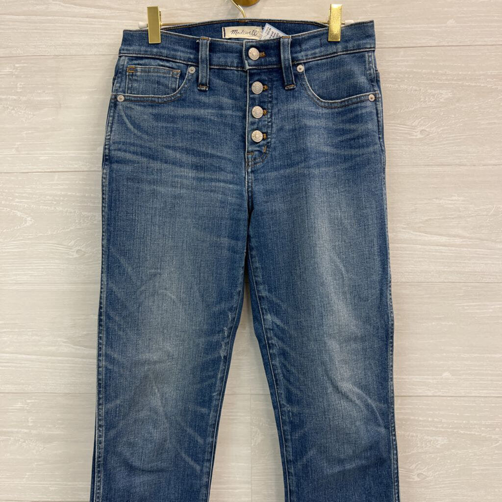 Madewell Medium Wash Slim Straight Jeans 26
