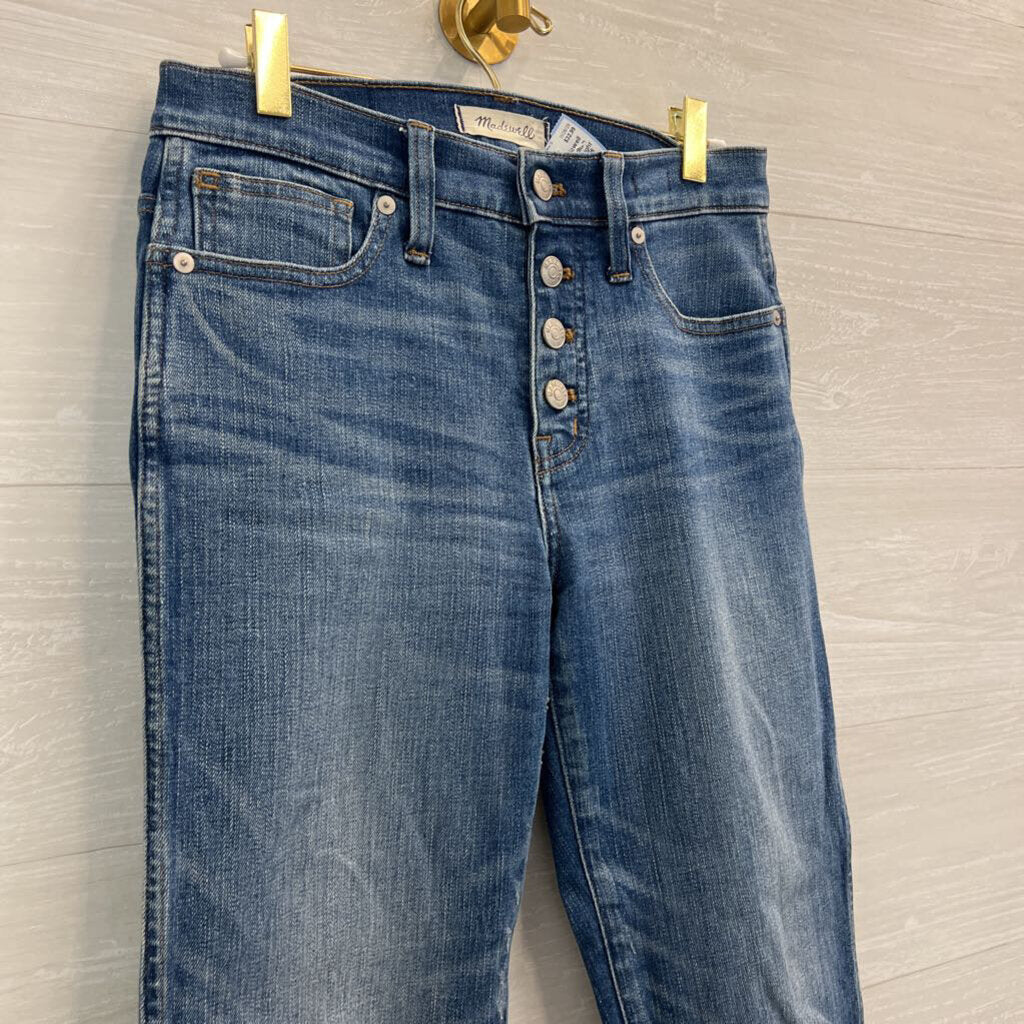 Madewell Medium Wash Slim Straight Jeans 26
