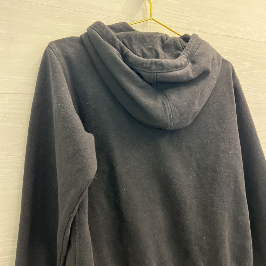 H&M Black/ Multi Embroidered Friends Cropped Hoodie Medium