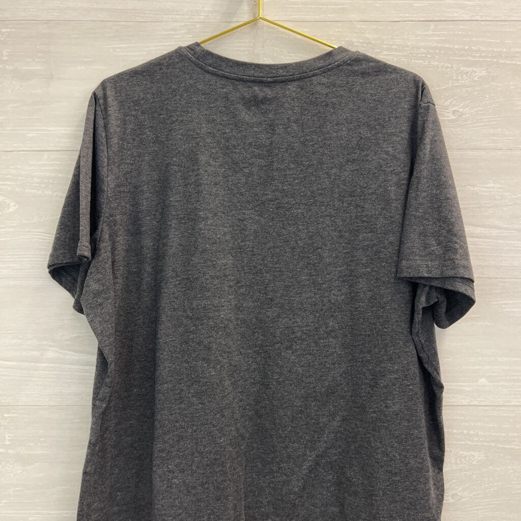 Grey/ Multi Kindness Short Sleeve Graphic Tee 2XL