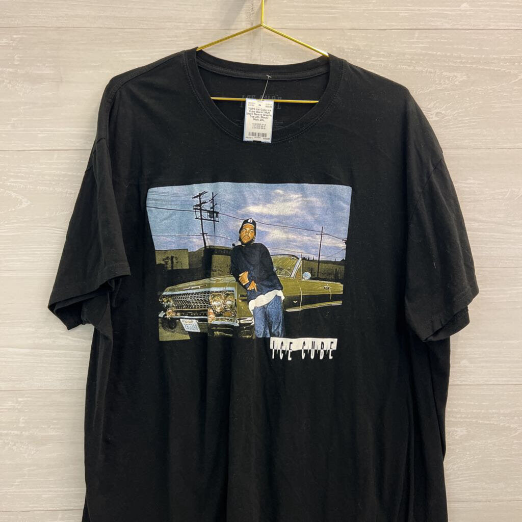 Ice Cube Black/ Multi Short Sleeve Graphic Tee 2XL