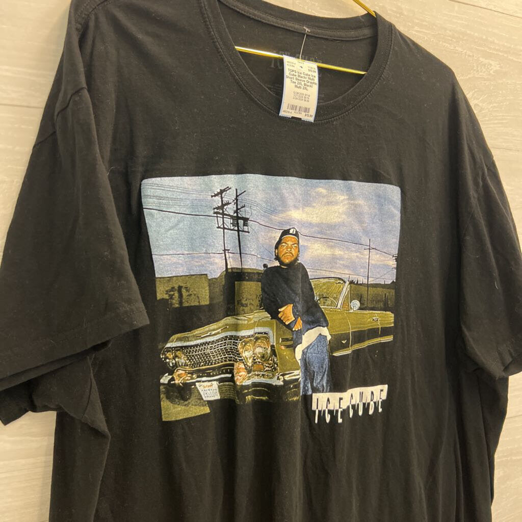 Ice Cube Black/ Multi Short Sleeve Graphic Tee 2XL