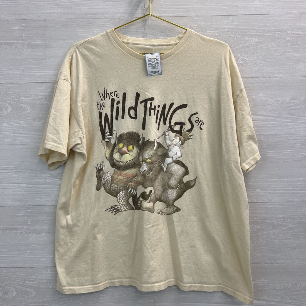 Where The Wild Things Are Cream/ Multi Short Sleeve Graphic Tee 2XL