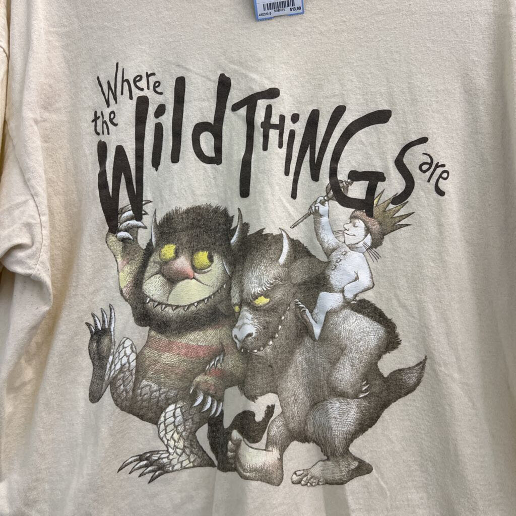 Where The Wild Things Are Cream/ Multi Short Sleeve Graphic Tee 2XL