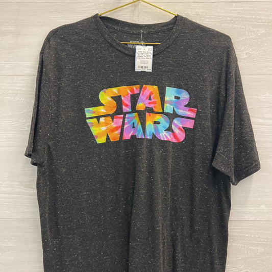 Star Wars Grey/ Tie Dye Short Sleeve Graphic Tee Extra Large