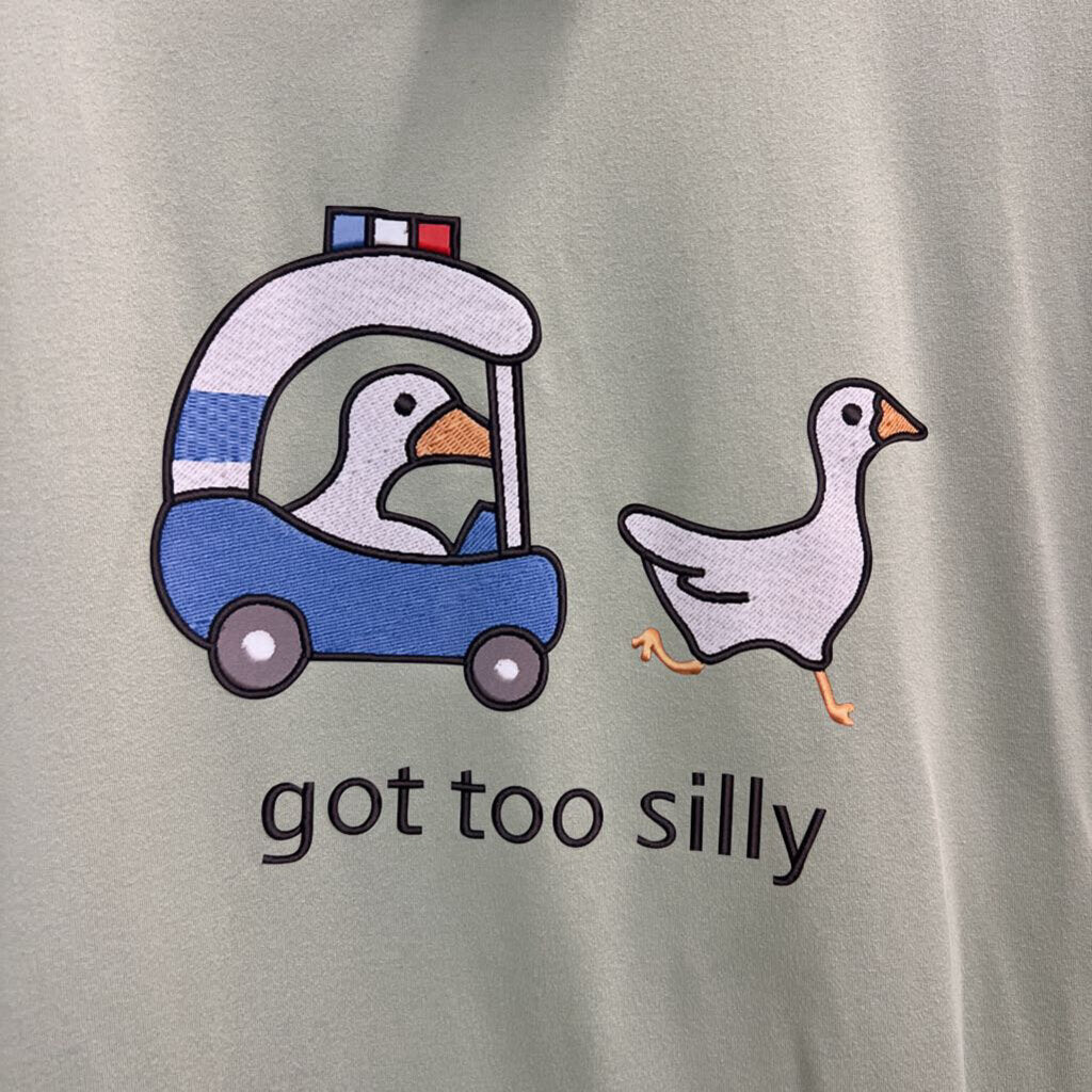 Green/ Multi Got Too Silly Short Sleeve Graphic Tee Extra Large