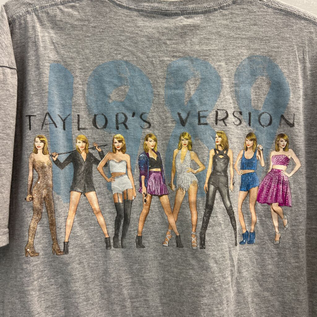 Taylor Swift 1989 Grey/ Multi Short Sleeve Graphic Tee 2XL