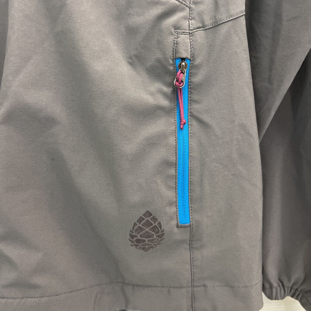 Stio Grey/ Multi Half Zip Hooded Pullover Small