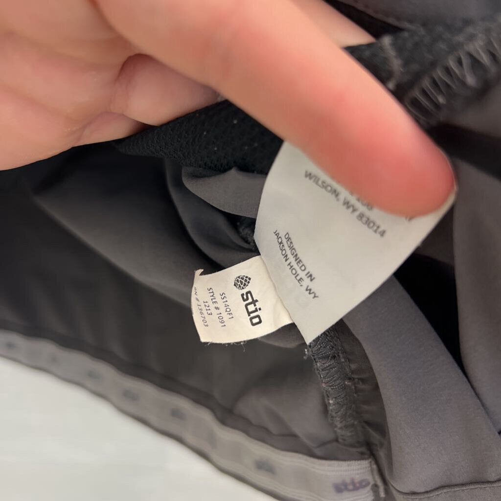 Stio Grey/ Multi Half Zip Hooded Pullover Small