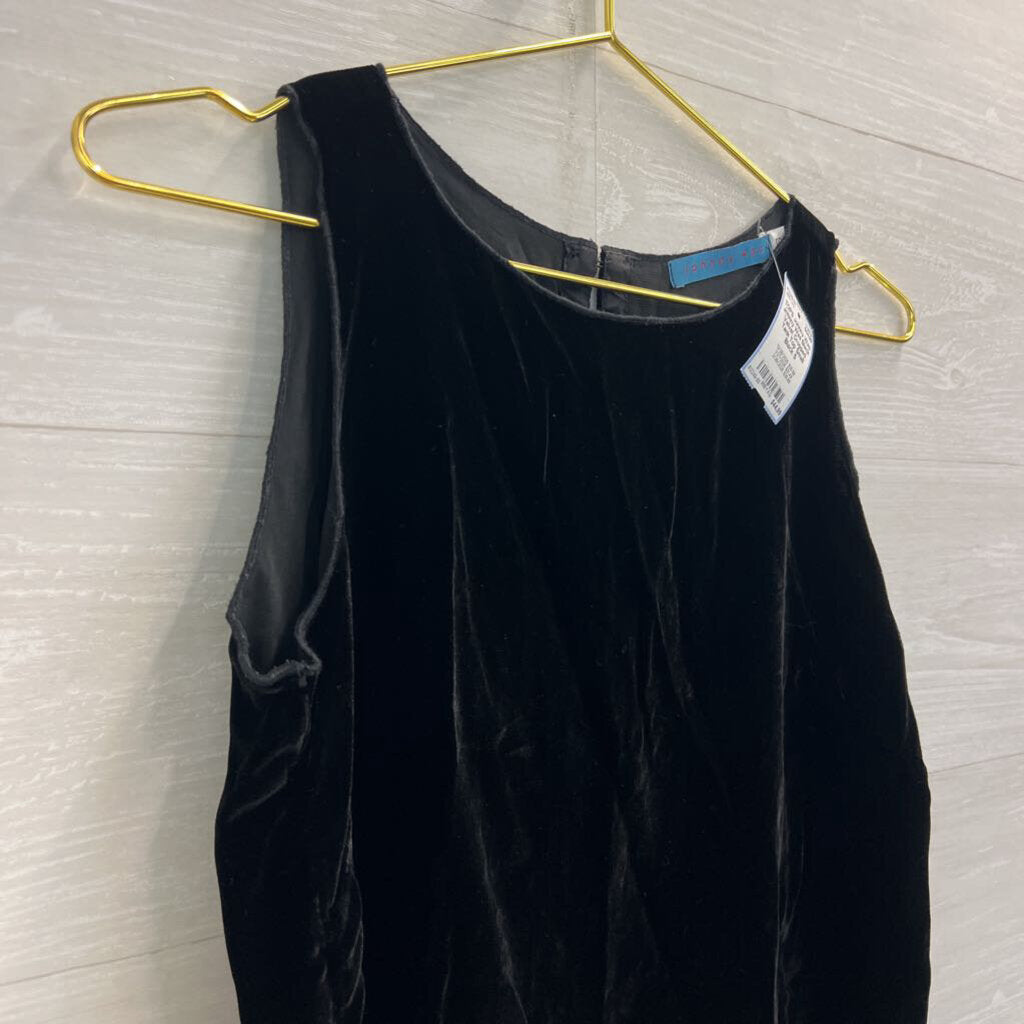 Johnny Was Black Velvet Cropped Tank Top Small