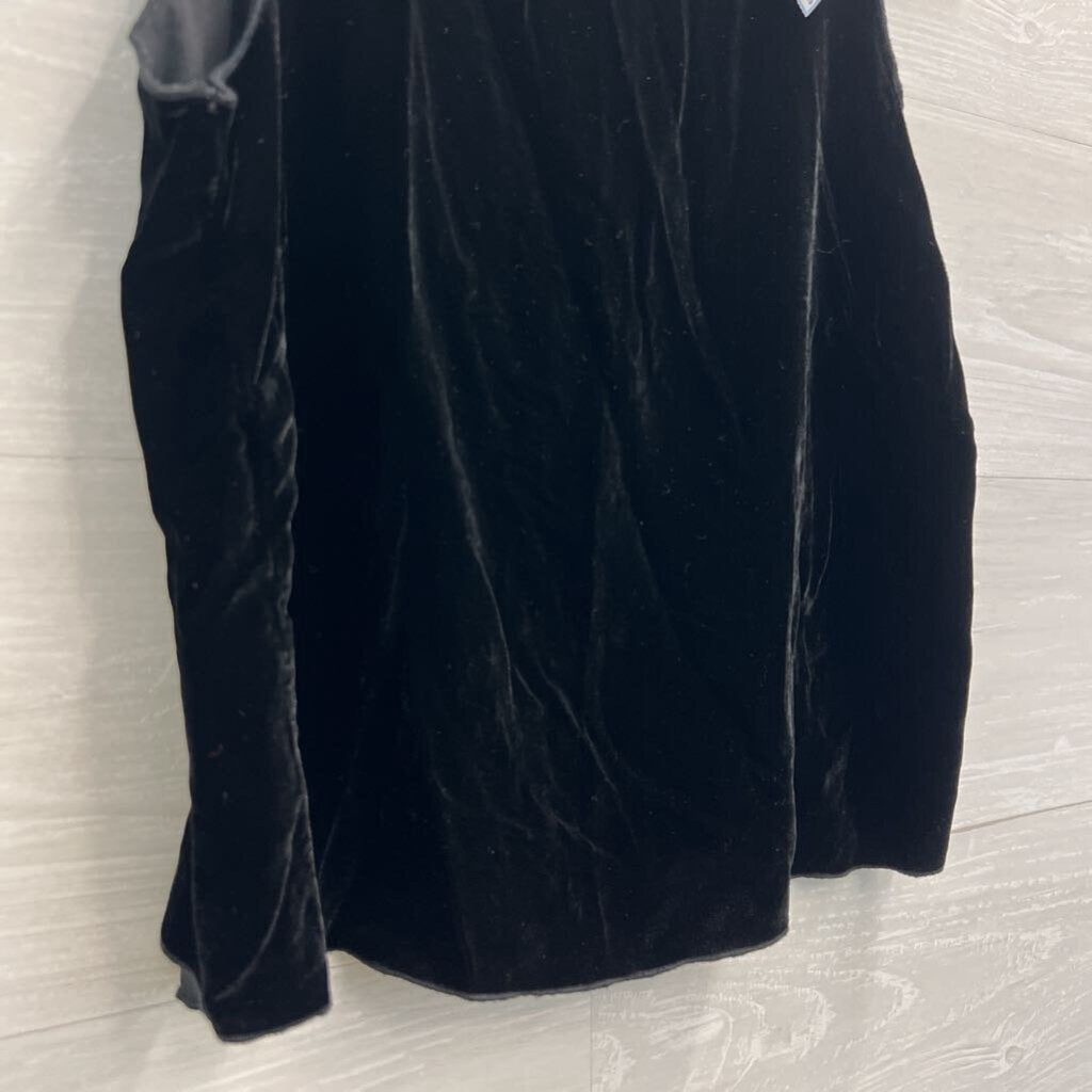 Johnny Was Black Velvet Cropped Tank Top Small