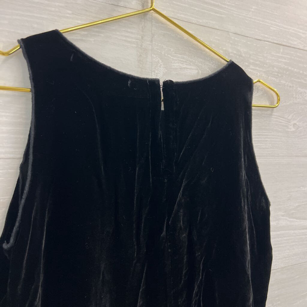 Johnny Was Black Velvet Cropped Tank Top Small