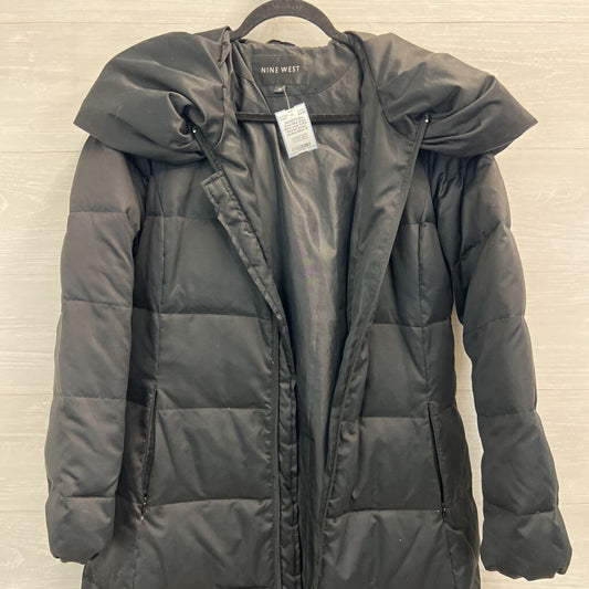 Nine West Black Long Puffer Jacket Medium