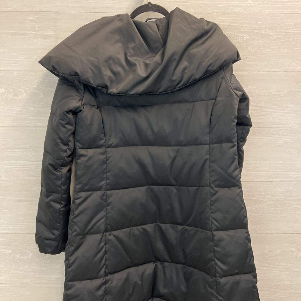 Nine West Black Long Puffer Jacket Medium