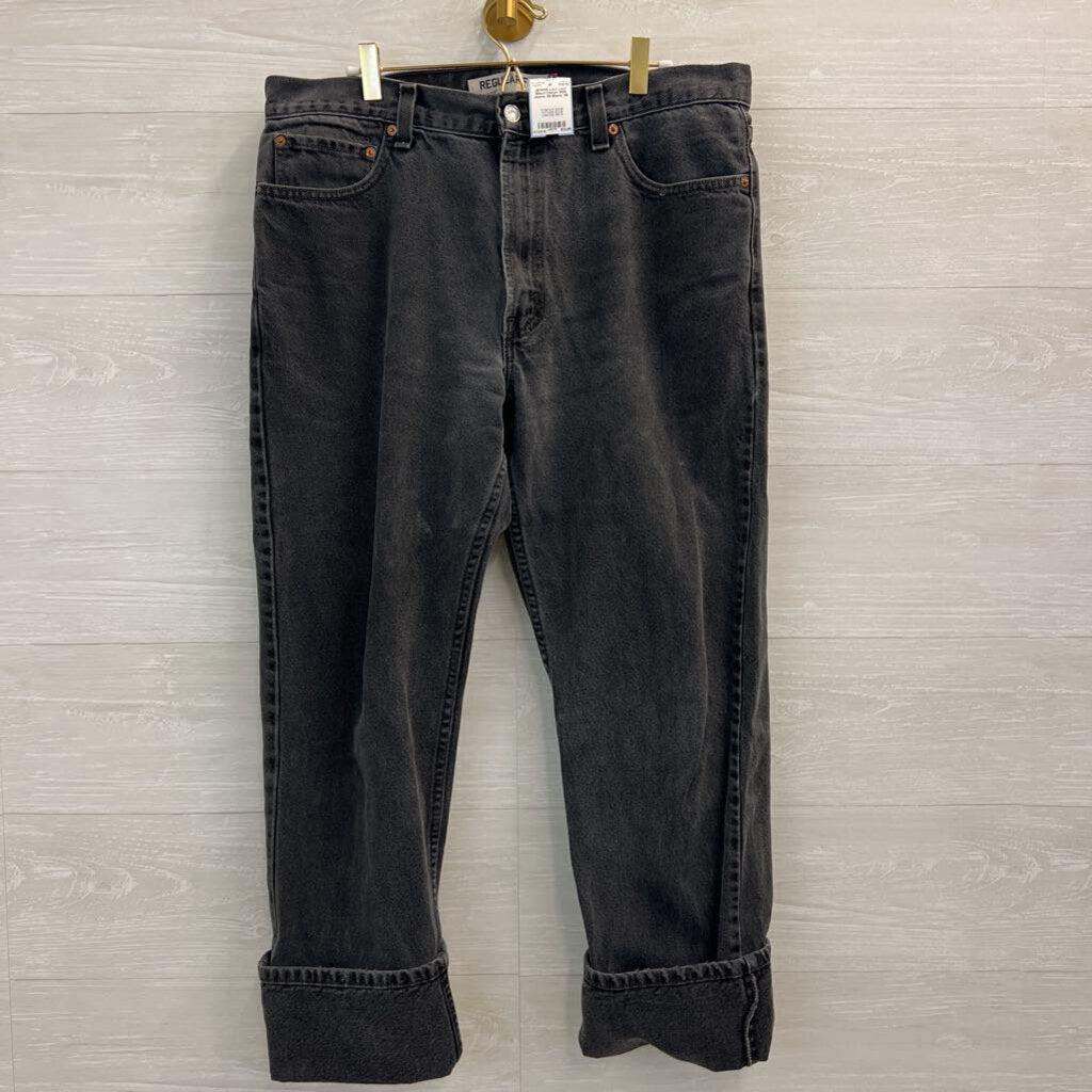 Levi Black Denim 505 Jeans 36