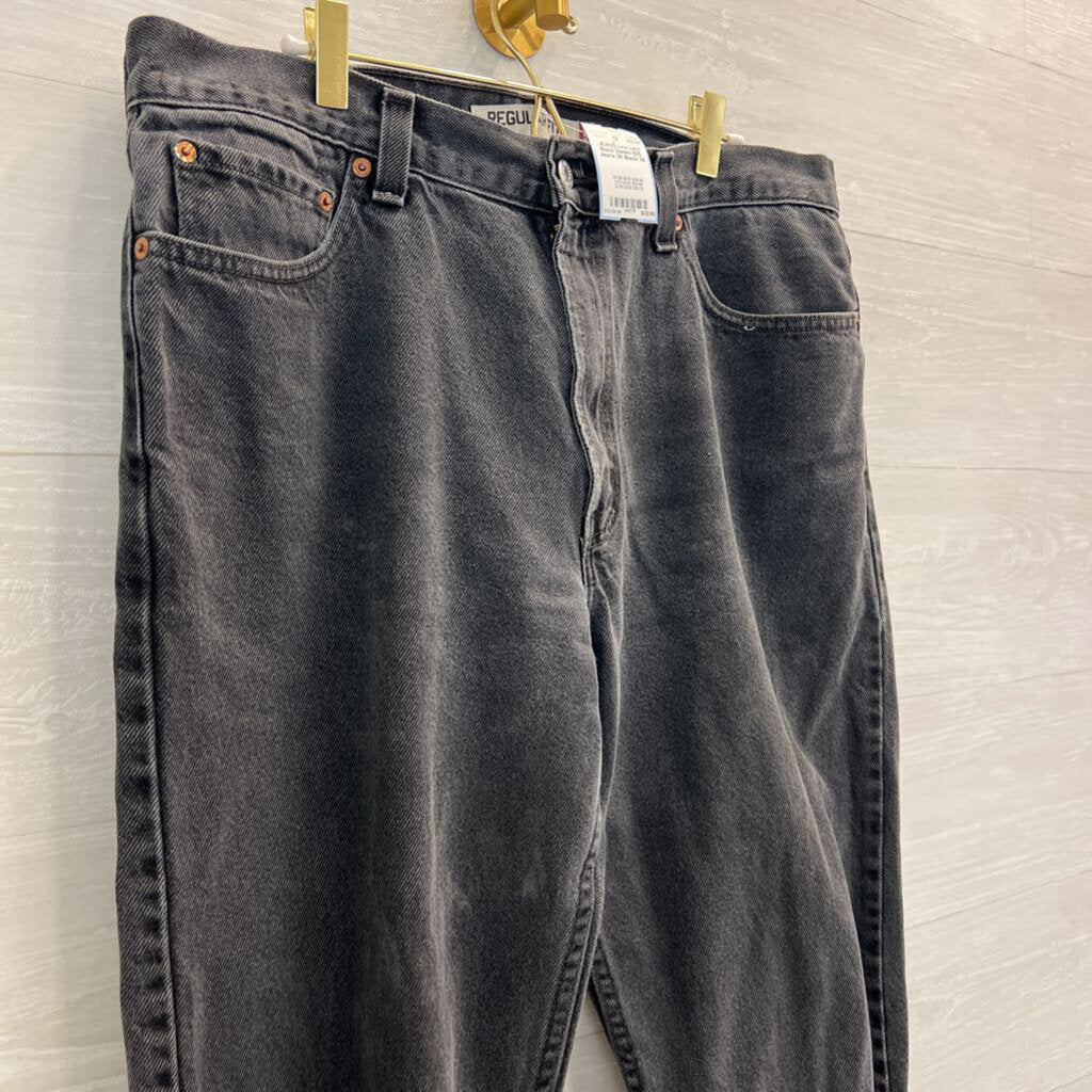 Levi Black Denim 505 Jeans 36