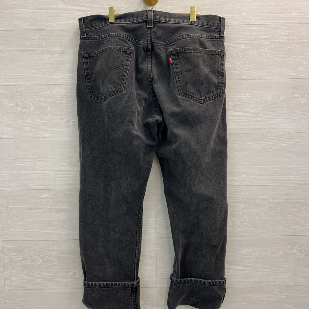 Levi Black Denim 505 Jeans 36