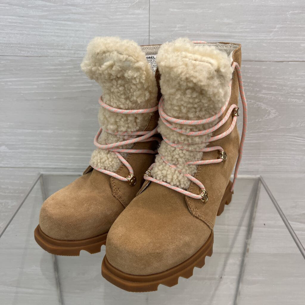 Sorel Joan of Arctic Wedge III Lace Cozy Boots 6.5