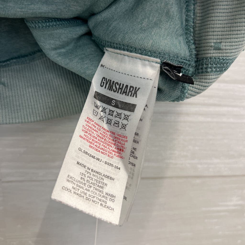 GymShark Blue Print Padded Sports Bra Small