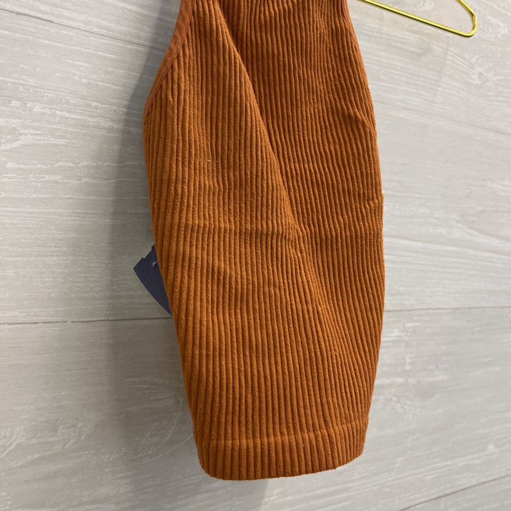 By Together Orange Ribbed Cropped Tank Top Small/ Medium