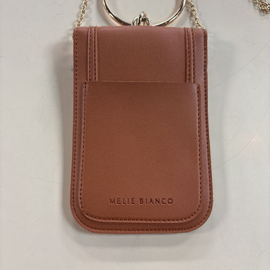 Melie Bianco Brown Tess Vegan Leather Crossbody Phone Bracelet Bag
