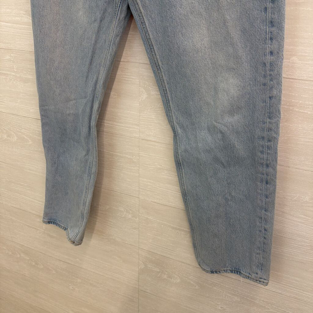 Agolde Light Wash High Rise Mom Jeans 27