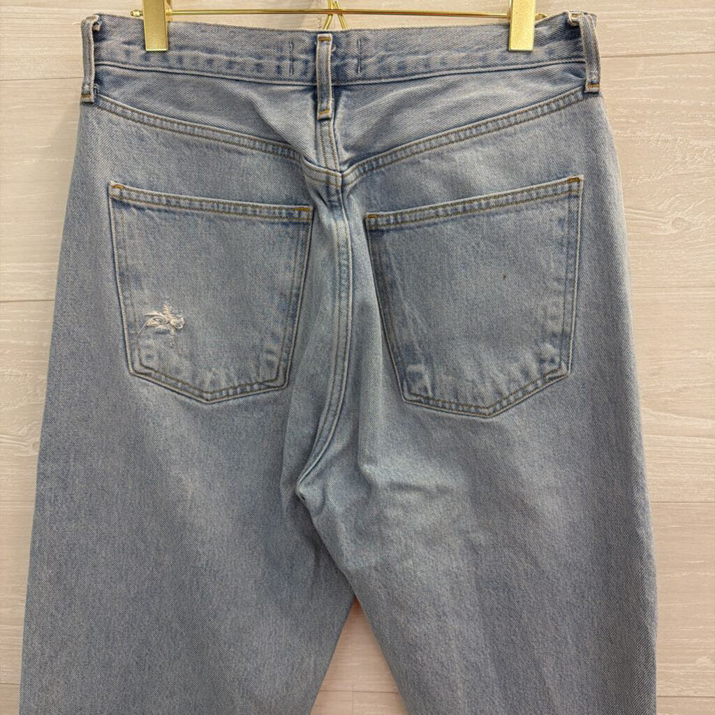 Agolde Light Wash High Rise Mom Jeans 27