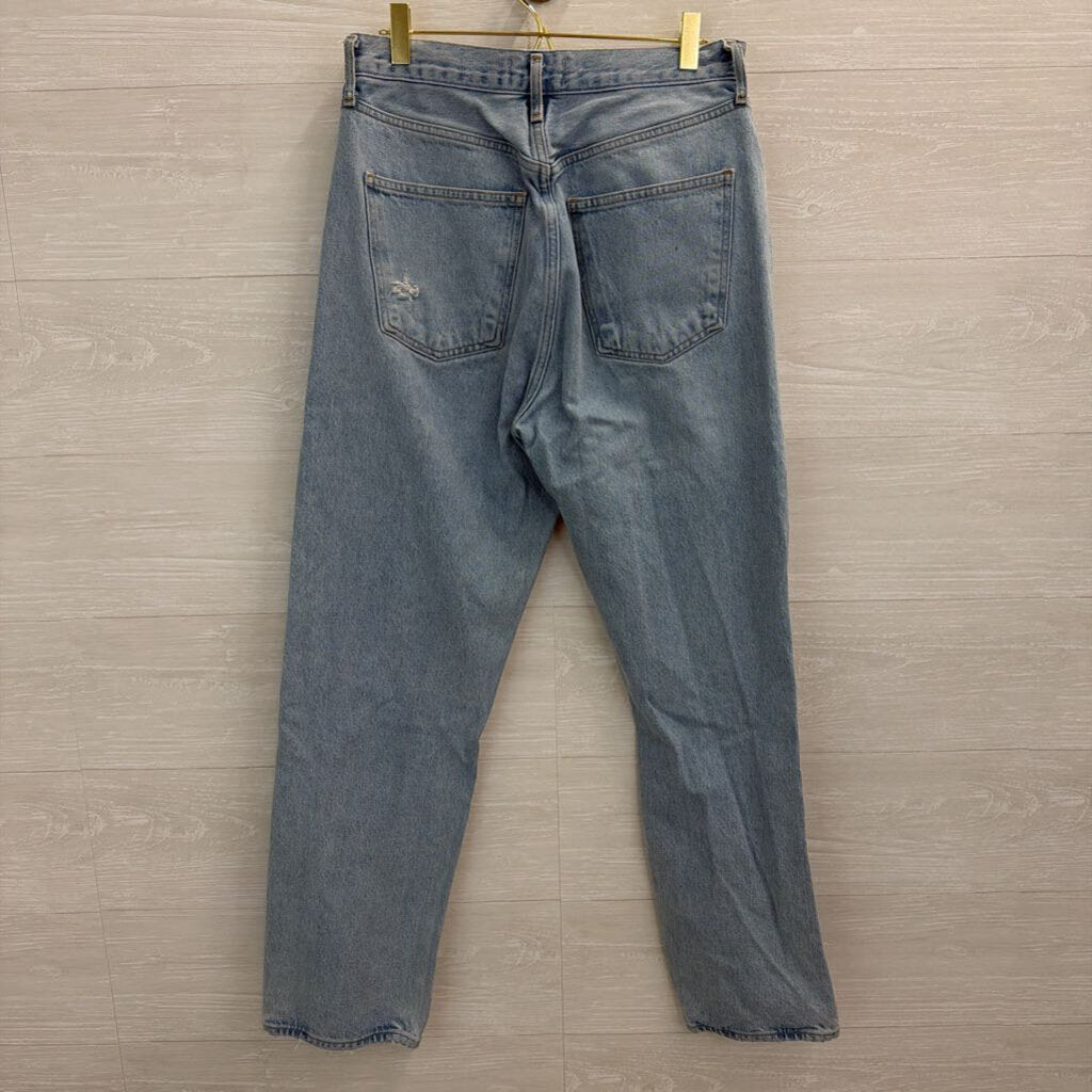 Agolde Light Wash High Rise Mom Jeans 27