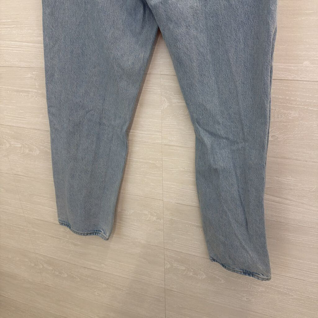 Agolde Light Wash High Rise Mom Jeans 27