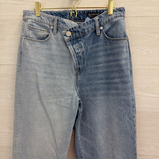 Blank NYC Light/ Medium Wash Two Tone Wide Leg Jeans 27