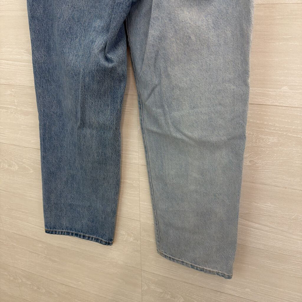 Blank NYC Light/ Medium Wash Two Tone Wide Leg Jeans 27