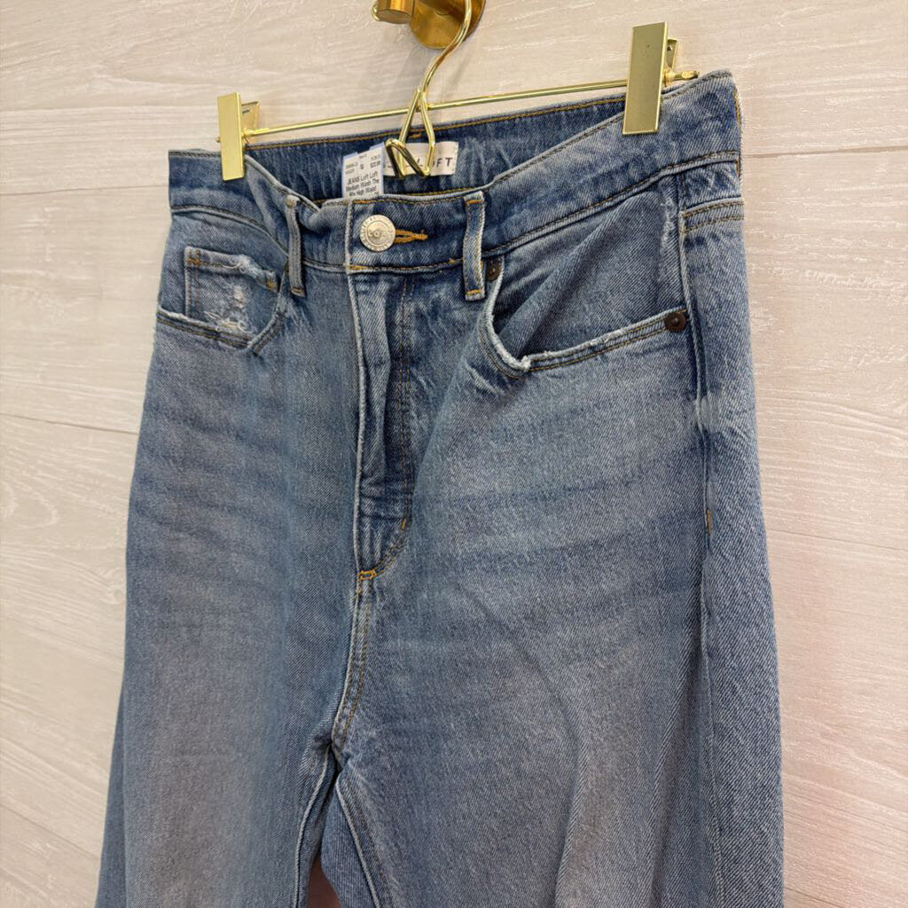 Loft Medium Wash The 90s High Waist Straight Jeans 26