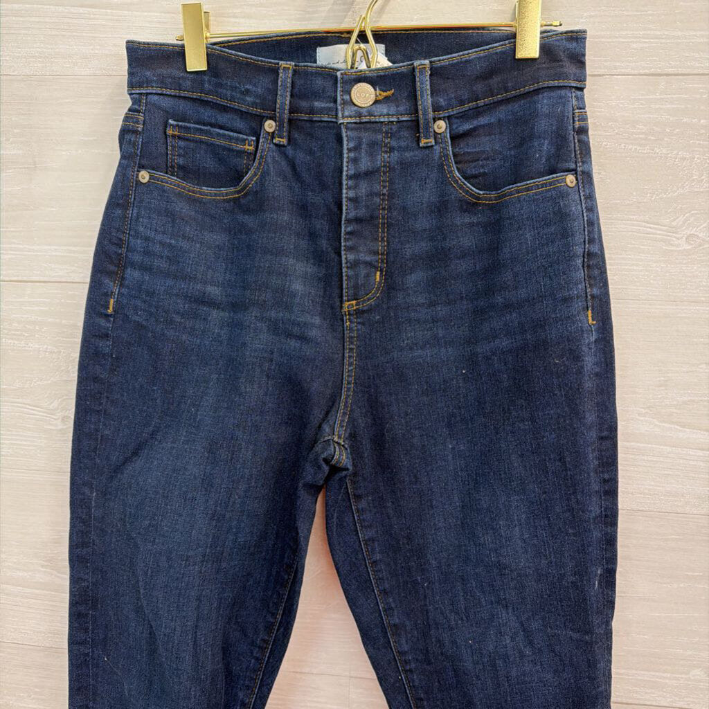 Loft Dark Wash High Waist Skinny Jeans 27