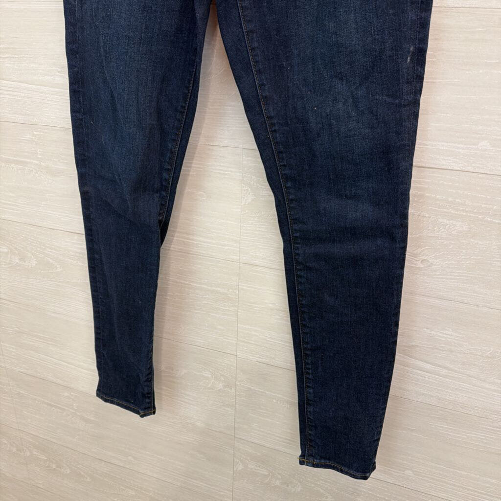 Loft Dark Wash High Waist Skinny Jeans 27