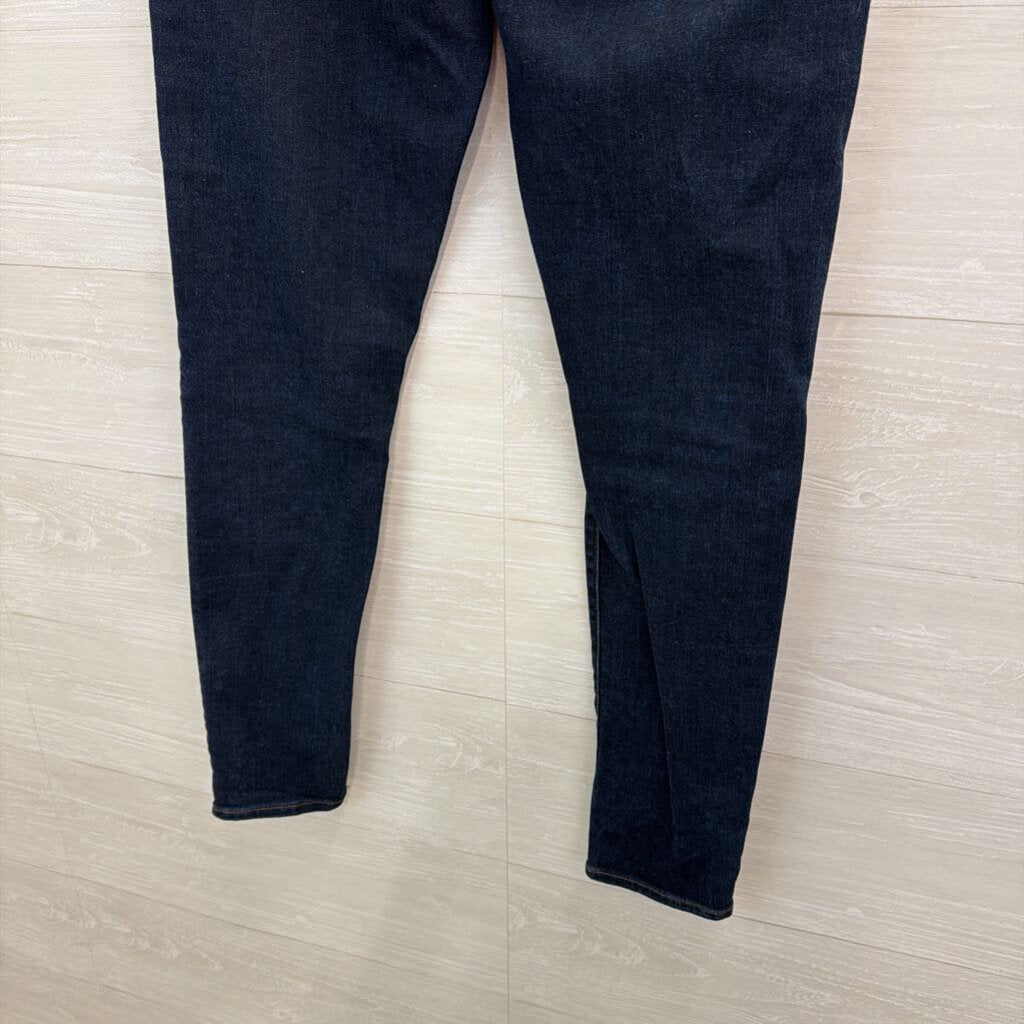 Loft Dark Wash High Waist Skinny Jeans 27