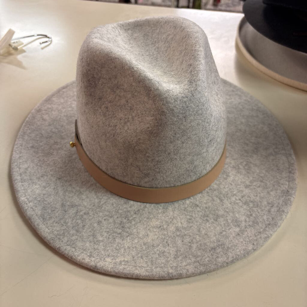 Lack of Color Grey The Mack Wool Fedora Hat Large