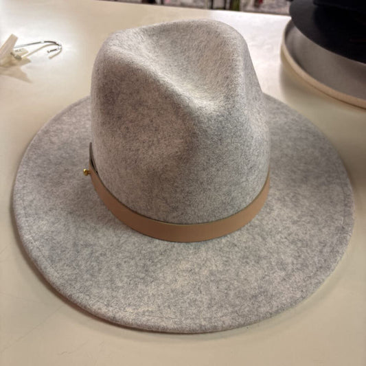 Lack of Color Grey The Mack Wool Fedora Hat Large