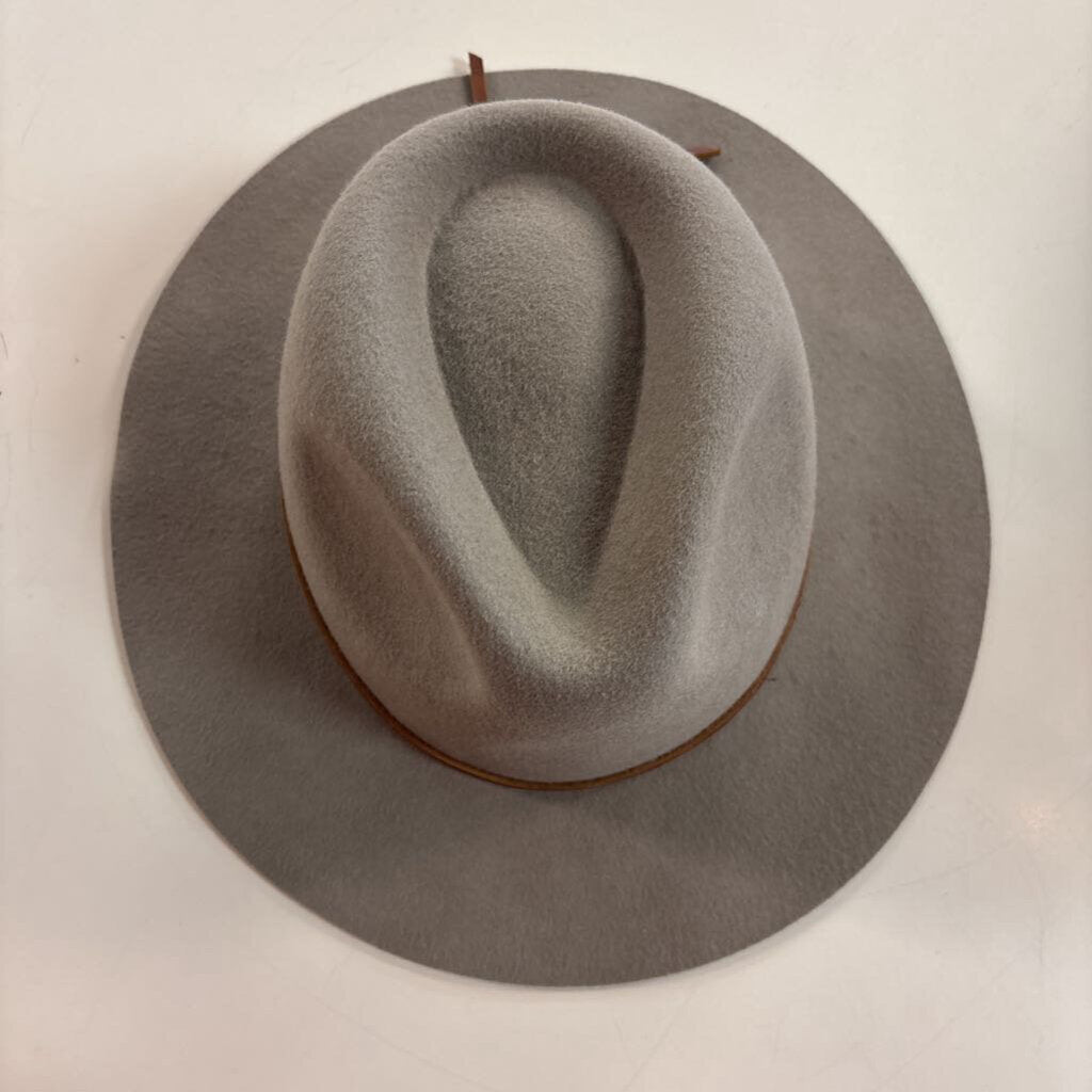 Brixton Green Wool Felt Wesley Fedora Hat Medium