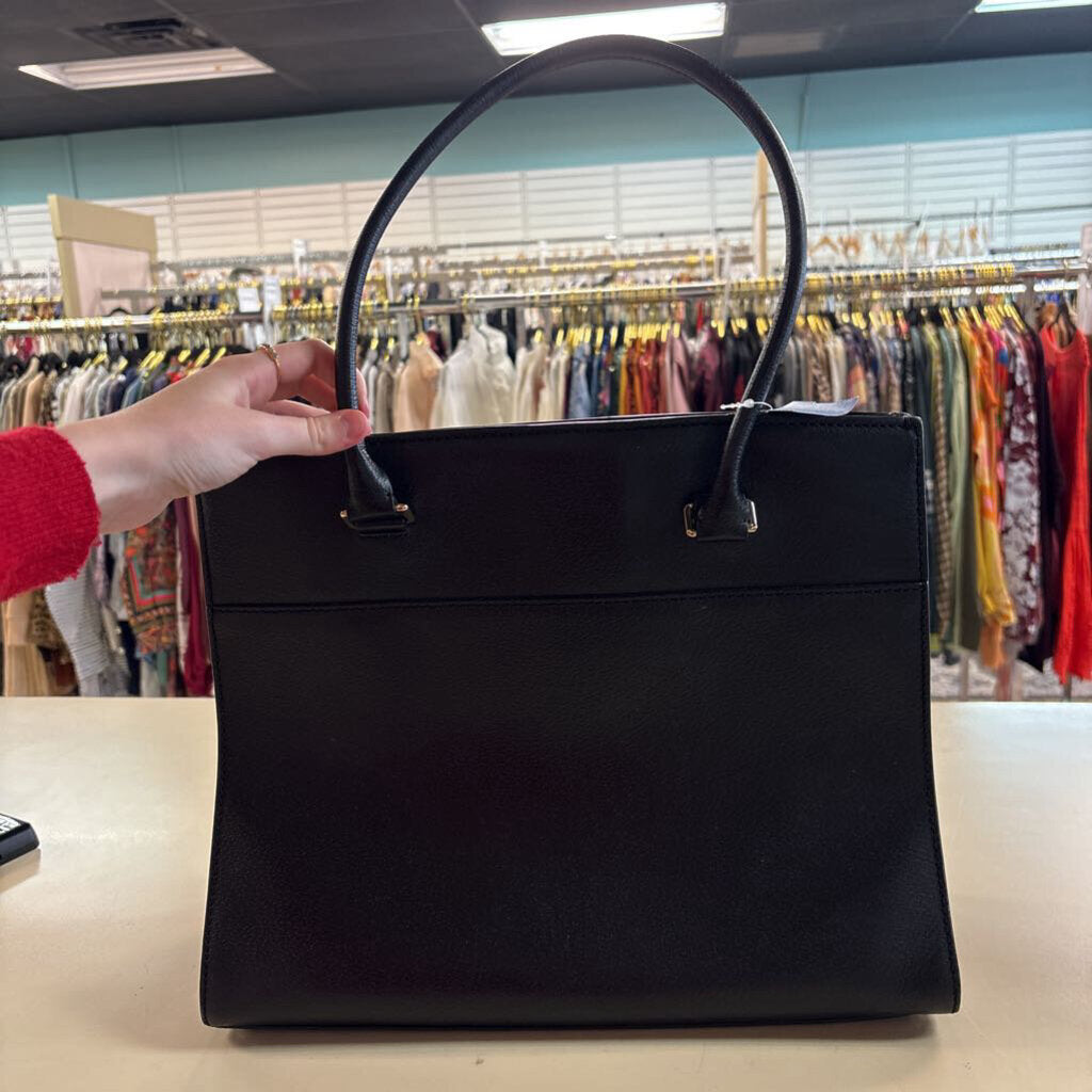 Kate Spade Black Leather Grove Street Maeve Tote Purse