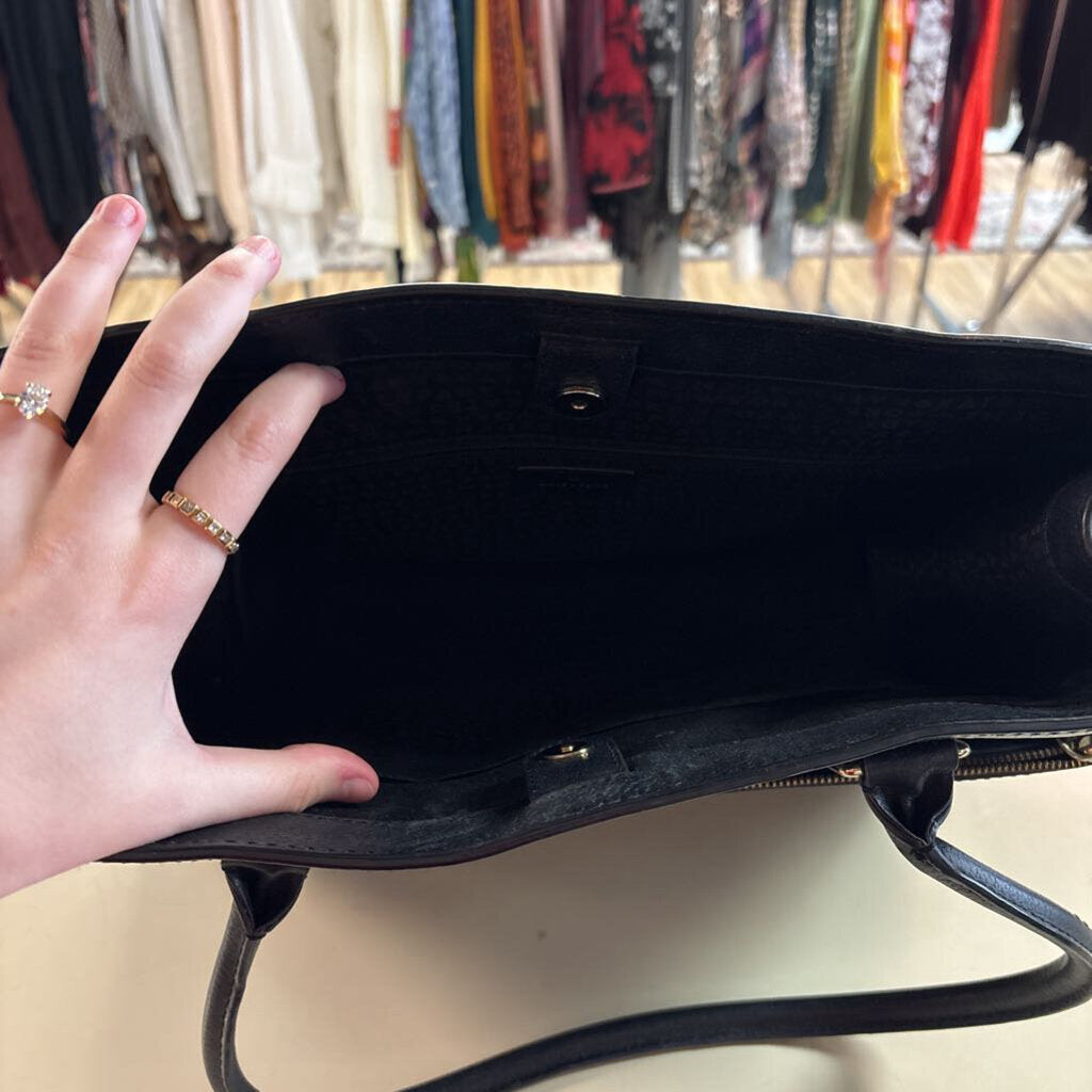 Kate Spade Black Leather Grove Street Maeve Tote Purse