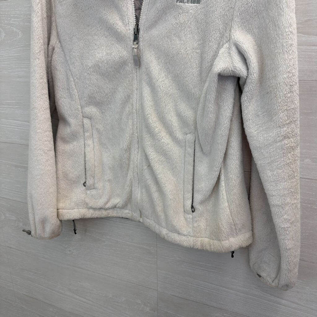 The North Face Grey Soft Fleece Zip Up Jacket Medium