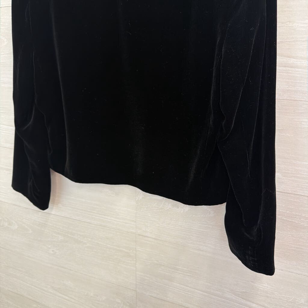J Crew Black Velvet Satin Lapel Jacket 10