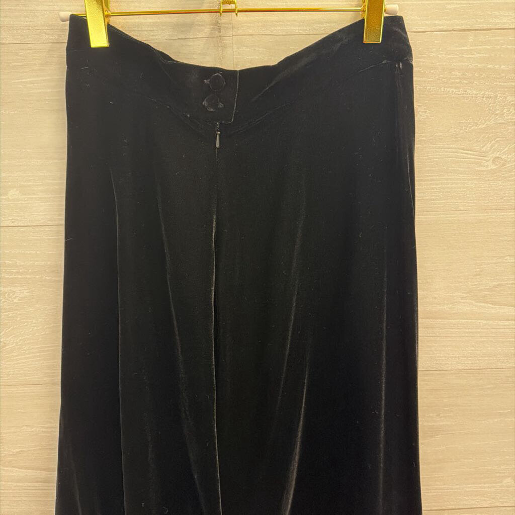 J Crew Black Velvet Maxi Skirt 10