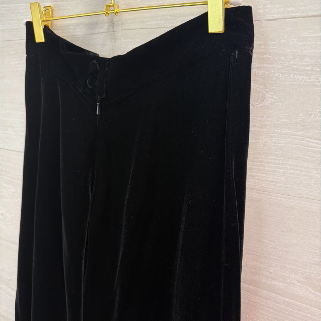 J Crew Black Velvet Maxi Skirt 10