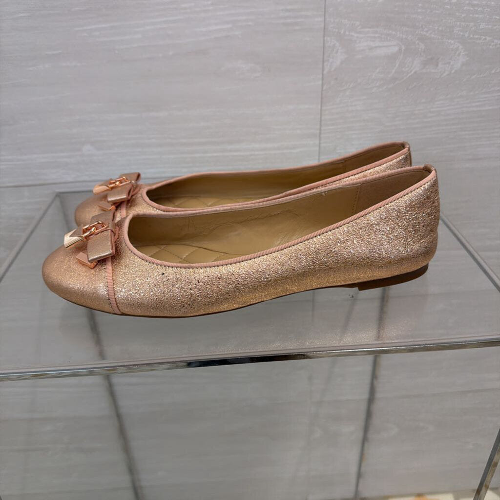 Michael Kors Metallic Pink Alice Ballet Flats 8