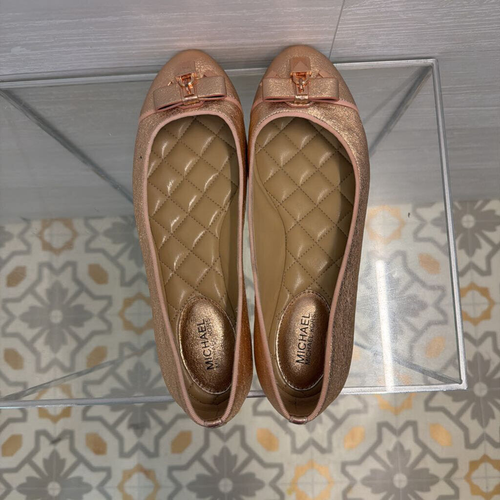 Michael Kors Metallic Pink Alice Ballet Flats 8