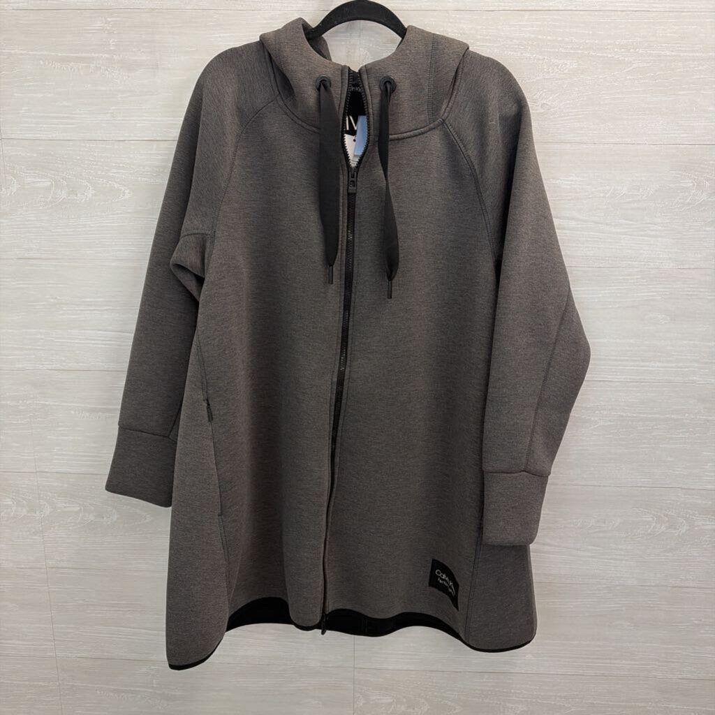 Calvin Klein Performance Grey Zip Up Hoodie 1X