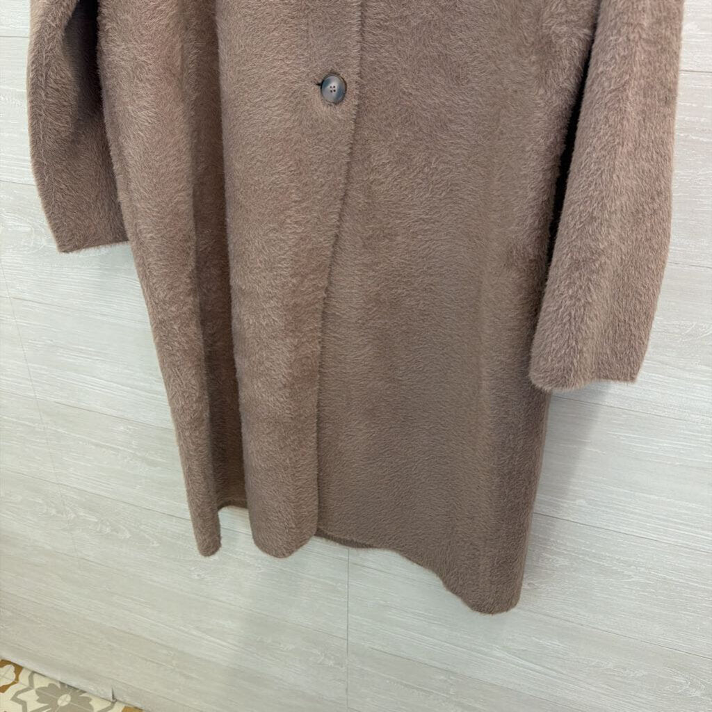 Cyrus Purple Soft Fuzzy Long Jacket Extra Large