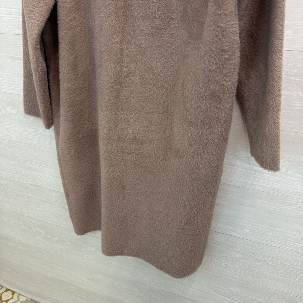 Cyrus Purple Soft Fuzzy Long Jacket Extra Large