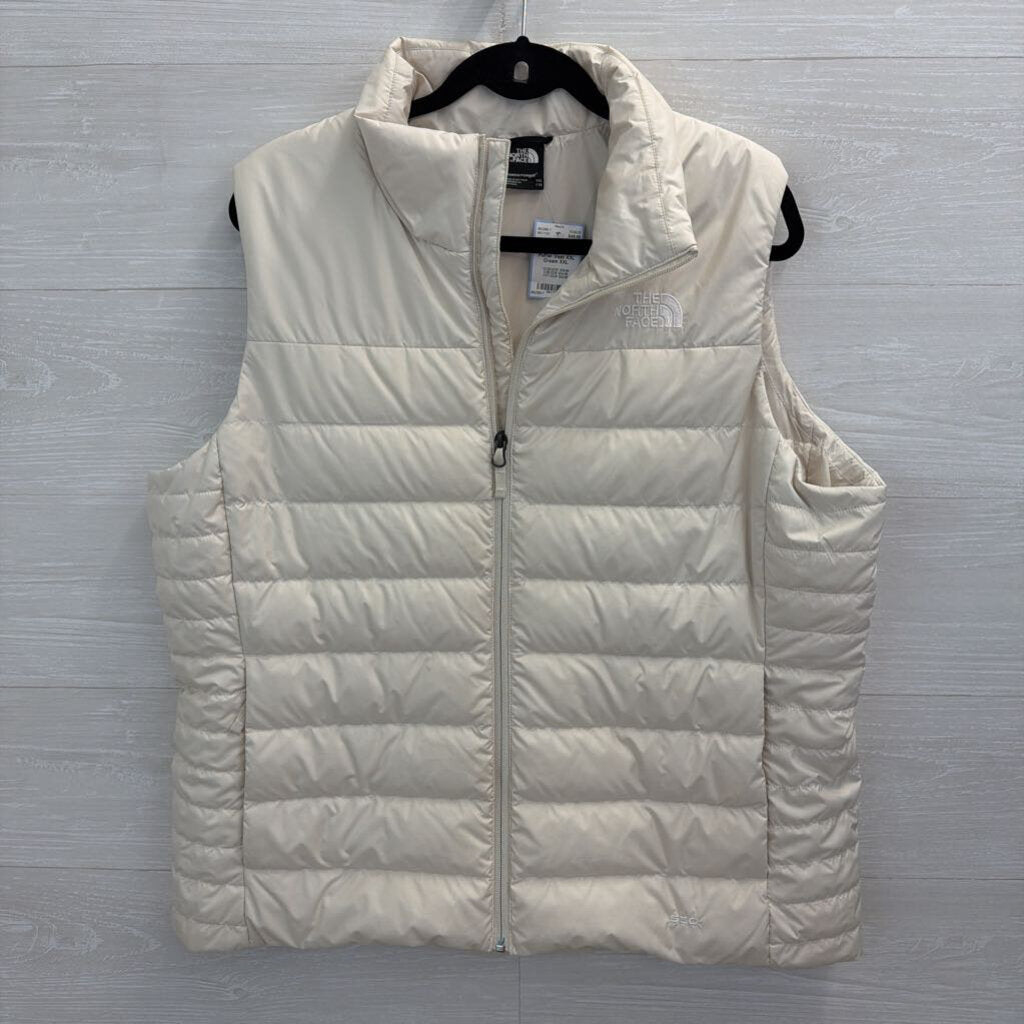 The North Face Cream Puffer Vest XXL